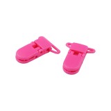 Set 2 clipsuri din plastic pentru fixare, latime 26 mm, Fucsia