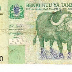 M1 - Bancnota foarte veche - Tanzania - 500 shilingi