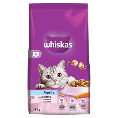 Whiskas Sterile kibble Sterile cu somon 1,4 kg foto