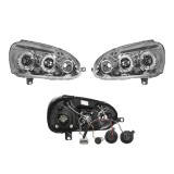 Set faruri VW Golf 5 (1k), 10.2003-05.2009, Jetta/Golf Kombi (1k5/1km), 09.2005-09.2010, partea Stanga+Dreapta, Tuning, Fata, Lampa de parcare pe fib