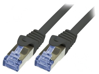 Patch Cord Ethernet Cat 6a LSZH Negru 2m foto