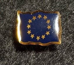 Insigna pin - steagul UE foto