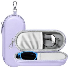 Asteroid GSM - Glasses Case (ETJ3) - PU, 16.5 x 6.5 x 4cm - Lavender