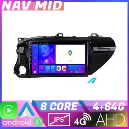 Navigatie Toyota Hilux 2016 KIT TY59 EDOTEC-LITE Android Ecran 720P Octa Core 4 64 Carplay CarStore Technology