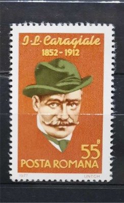 1977 Aniversari - Ion Luca Caragiale MNH foto