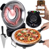 Cuptor electric pentru pizza Ruhhy 420&deg;C cu piatra ceramica 30 cm