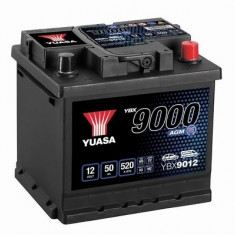 Baterie Yuasa 12V 50AH/520A YBX9000 AGM Start Start Plus (R+ Terminal Standard) 207x175x190 B13 (AGM/Start)