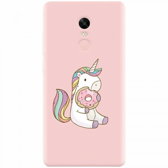 Husa silicon pentru Xiaomi Redmi Note 4, Unicorn Donuts