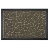 Covoras pentru intrare cu design pietris, Herum&reg;, Negru, 60 x 40 cm