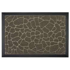 Covoras pentru intrare cu design pietris, Herum&amp;reg;, Negru, 60 x 40 cm foto