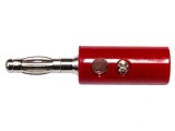 Mufă Banană 4mm 15A Roșie Nichelată