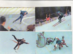 bnk crc - Lot 4 cartonase de colectie Bild - Jocurile Olimpice Innsbruck 1964