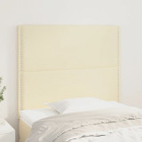 VidaXL Tăblii de pat, 2 buc., crem, 80x5x78/88 cm, piele ecologică