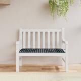 vidaXL Pernă bancă de grădină negru carouri, 100x50x4cm, textil Oxford