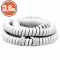 Cablu receptor telefon spiralat 4P/4C 3.6m alb RJ10 CCA
