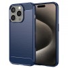 Husa pentru Apple iPhone 15 Pro Max, Techsuit, Carbon, Albastra