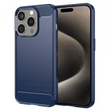 Husa pentru Apple iPhone 15 Pro Max, Techsuit, Carbon, Albastra