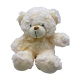 Ursulet de plus crem clasic Russ 18cm pretabil aranjament lumanare botez