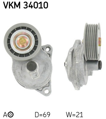 SKF VKM 34010 rola intinzator,curea transmisie foto