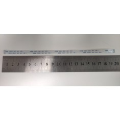 Cablu panglica AWM 20612 80C 60V VW-1, 0.5mm latime intre pini, 12 pini fata fata, 20cm lungime