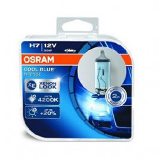 Set 2 becuri Osram H7 Cool Blue Intense 12V 55W 64210CBI-HCB