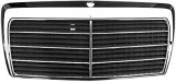 Grila radiator Mercedes W124/Clasa E (Sedan/Coupe/Cabrio/Combi) 12.1984-06.1996, crom/negru, 1248800783, 501405-0, Rapid