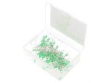 Set LED-uri THT 3mm Galben-Verde 100buc, Optosupply