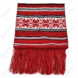 Fata de masa artizanat 40&times;17 CM Rosu/Alb/Negru