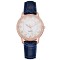 Ceas de mana, dama, elegant, albastru, piele ecologica, quartz