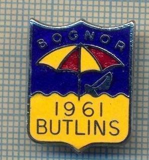 Y 73 INSIGNA - BUTLIN&#039;S -LANT DE PLAJE IN MAREA BRITANIE -PENTRU COLECTIONARI