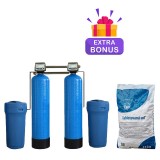 Statie dedurizare apa Soft 100 Twin vana Performa Q 4,0 MC H cu by-bass AQUA09170100040 Aquapur Valhoh Valrom
