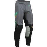 MBS Pantaloni motocross/enduro THOR LAUNCHMODE-VENT RAPTOR, negru/verde/gri, 32, Cod Produs: 290112350PE