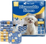 Scutece de unica folosinta pentru caini, ajustabile, femele, XS (17-29 CM)