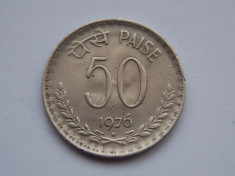 50 PAISE 1976 INDIA foto