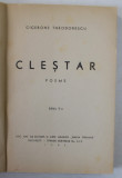 DEDICATIA LUI CICERONE THEODORESCU PE VOLUMUL DE POEME , &#039; CLESTAR &#039; , 1943 , COPERTA BROSATA , REFACUTA