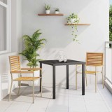 VidaXL Scaune de grădină stivuibile 2 pcs Marron, Bej