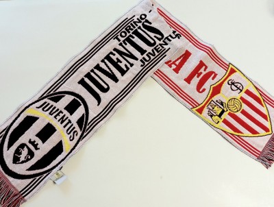 Fular meci fotbal JUVENTUS TORINO - FC SEVILIA (Champions League 2016)-oficial foto