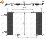 NRF 350066 EASY FIT Condensator, climatizare