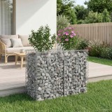 vidaXL Pat ridicat din gabion Argintiu 42033303