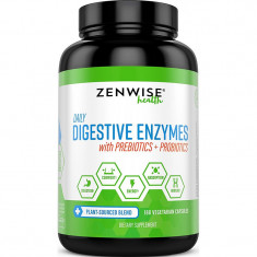 Zenwise Health Enzime Digestive Plus Prebiotice si Probiotice - 180 Capsule foto