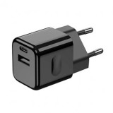 INCARCATOR RAPID UN PORT USB + TIP C 20W - NEGRU, V-TAC