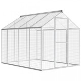 Coteț pentru păsări de exterior, aluminiu, 178 x 242 x 192 cm, vidaXL