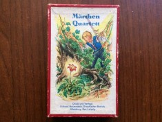 M&auml;rchen quartett Marchen quartett 32 carti de joc educativ 8 basme povesti germane pentru copii in limba germana DDR