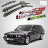 Cumpara ieftin Ștergătoare BMW Seria 5 Touring (E34) 1991-1997 | Set Față și Spate Flat &ndash; TeamCar&reg;