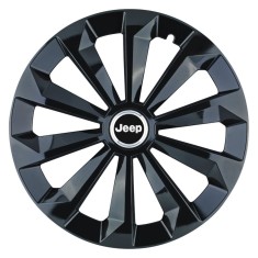 Set 4 Capace Roti 14 inchi (R14) Fame Negru, Compatibile Cu Jeep