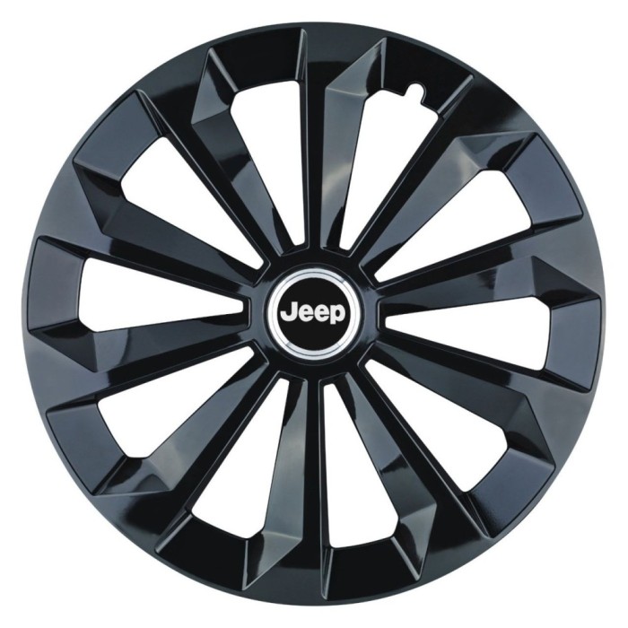 Set 4 Capace Roti 14 inchi (R14) Fame Negru, Compatibile Cu Jeep