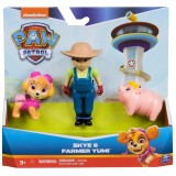 Set figurina Paw Patrol - Skye si Farmer Yumi