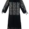 Rochie dama casual R11D, negru/bej , marimea L