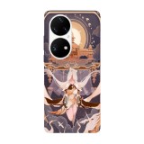 Husa compatibila cu Huawei P50 Pro model Ningguang Genshin Impact, Silicon, TPU, Viceversa