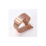 Cumpara ieftin Brățară Ceas Auriu Roze - Mesh Milaneză cu Siguranță - 14mm p&acirc;nă la 24mm